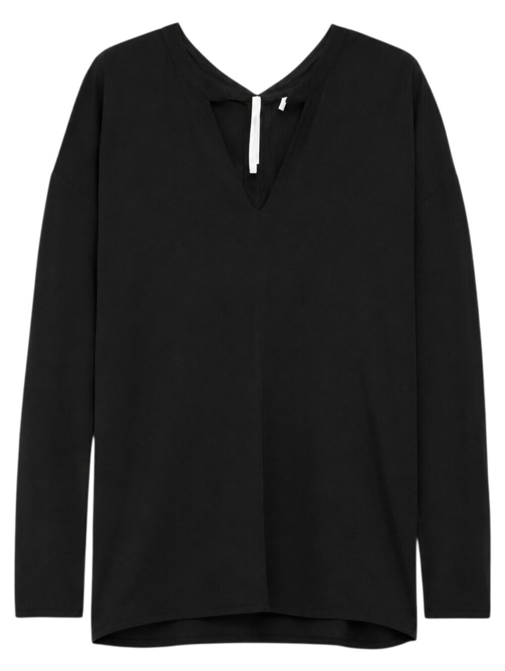 Aritzia Babaton Haines Long Sleeve Top Women Small Black Oversized Minimalist